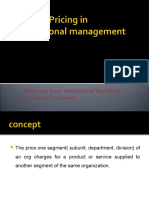 Transfer Pricing in International Management