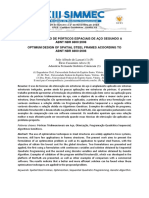 (2018) - Lazzari Et Al - Projeto Ótimo de Pórticos Espaciais de Aço Segundo A Abnt NBR 8800 2008