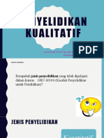 Penyelidikan Kualitatif