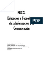 PEC 3. Educación y Tecnologías de la Información y la Comunicación