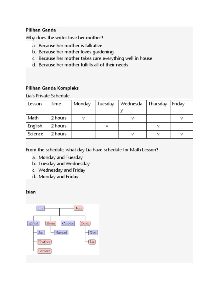 Contoh Soal Menjodohkan Pdf