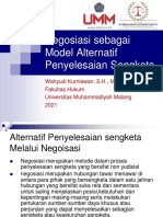 MAPS Pertemuan 6, Model Alternatif Penyelesaian Sengketa