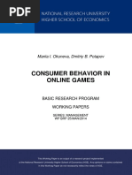 Consumer Behavior in Online Games