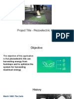 Project Title - Piezoelectric Tiles