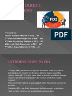 FDI Presentation: Benefits, Objectives & Key Features