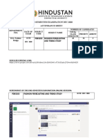 FDB3203 Fashion Forecasting and Trend Study Attendance Sheet