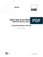Deep Sea Electronics: DSEP100 Operator Manual Document Number: 057-184