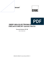 Deep Sea Electronics PLC: DSEL400 & DSEL401 Operator Manual