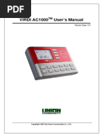 VIRDI AC1000 User's Manual: Version Eng-1.01