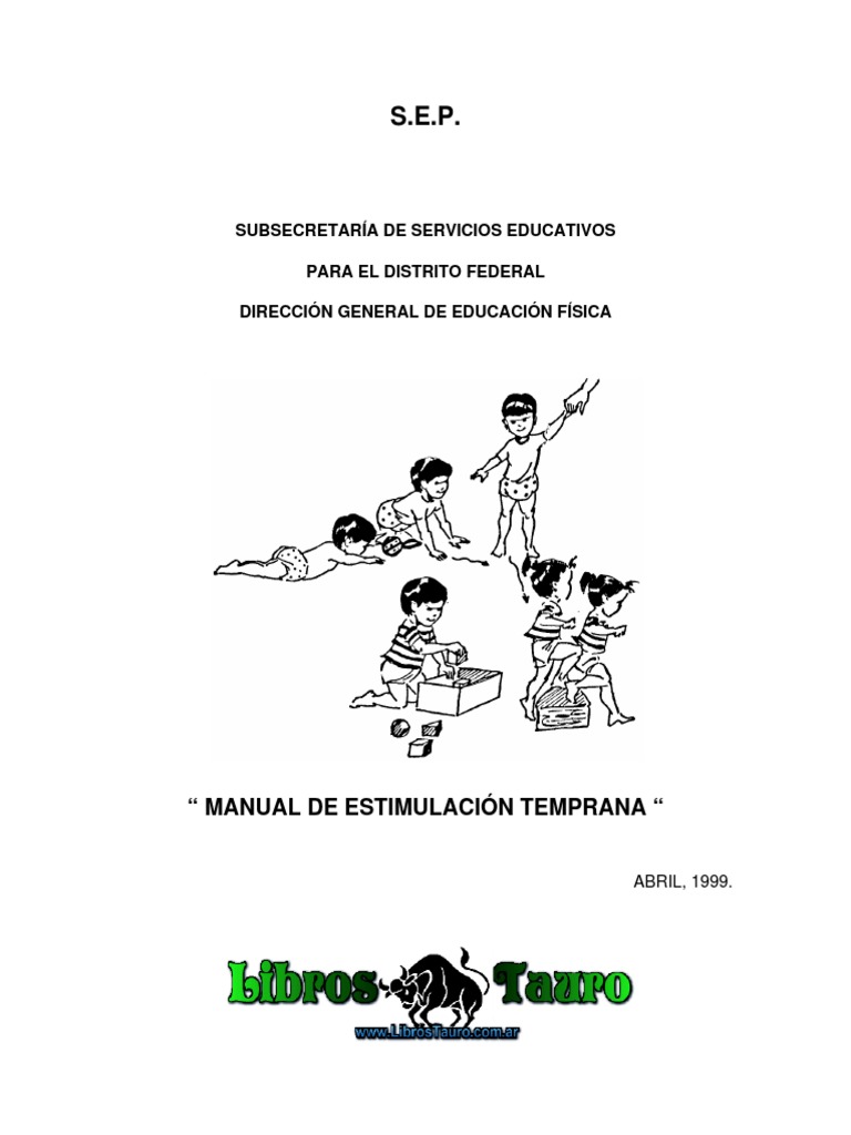 SEP Manual de Estimulacion Temprana PDF Business