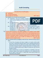 Audit Sampling: CA Inter - Auditing and Assurance Additional Questions For Practice (Chapter 7)