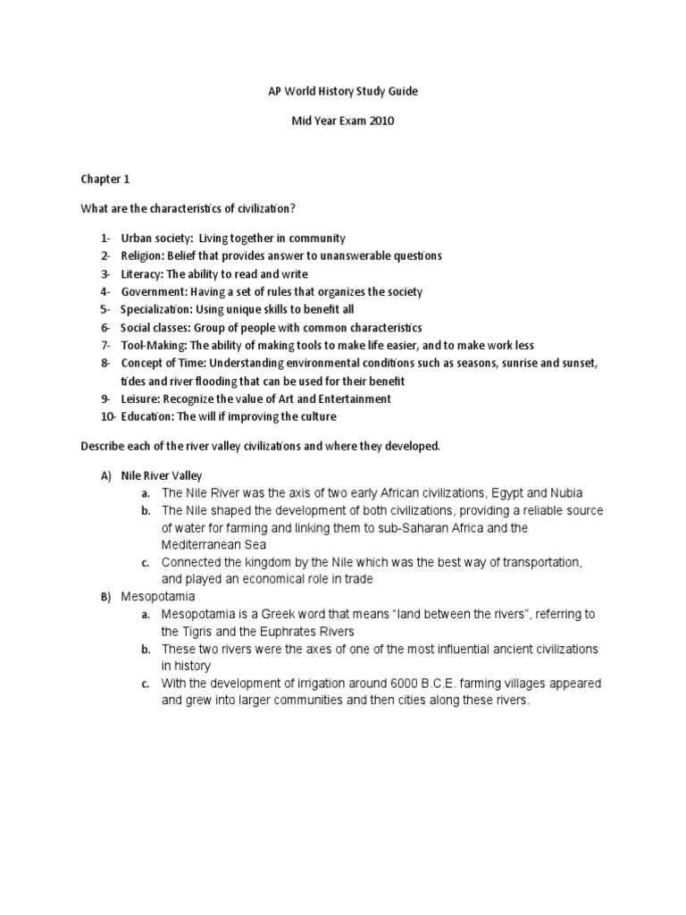AP World History Study Guide | PDF | Dharma | Arabs