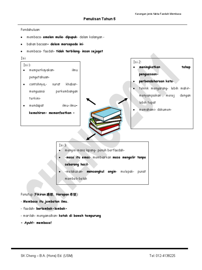 Faedah Membaca untuk Pelajar Tahun 5 | PDF