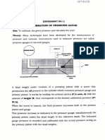 Calibration of Pressure Gauge