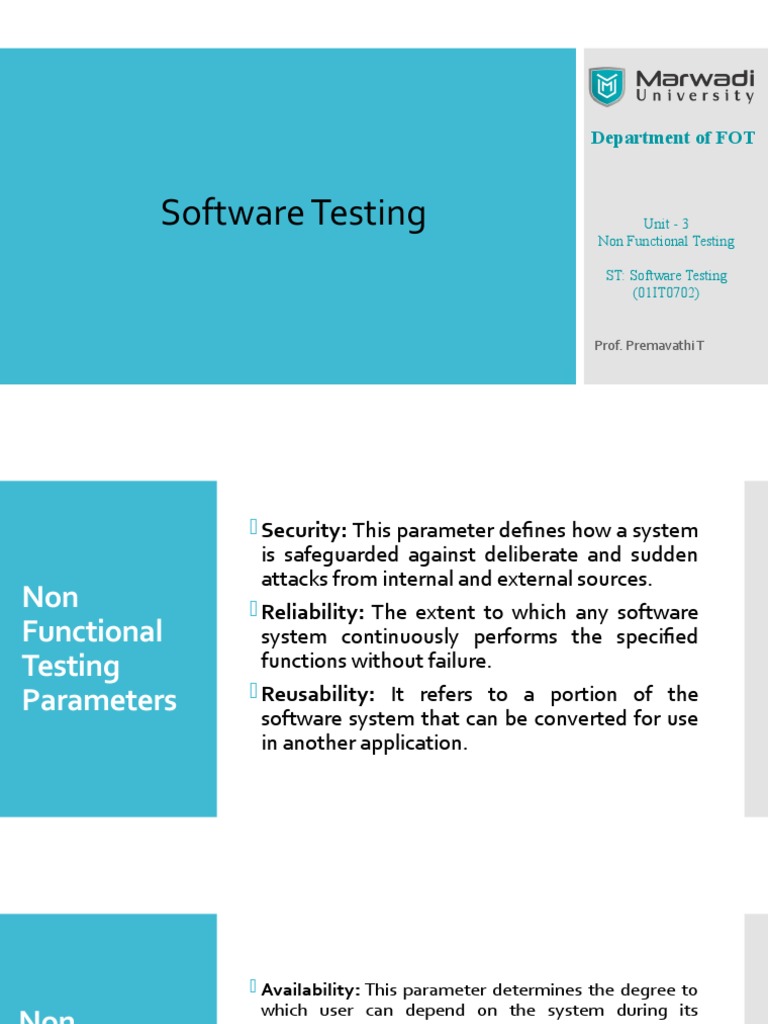 Software Testing: Department of FOT | PDF | Http Cookie | Software Testing