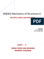 AR8302-Mechanics of Structures-II MCQ Bank
