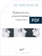 Epreuves, Exorcismes 1940-1944 - Michaux, Henri