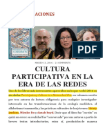 Scolari, Carlos - Cultura Participativa en La Era de Las Redes