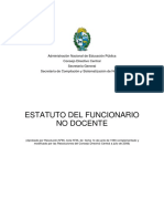 Estatuto Funcionario No Docente