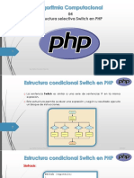 Algoritmia Computacional - 04 - Lenguaje PHP - Estructura Condicional Switch