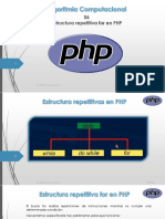 Algoritmia Computacional - 06 - Lenguaje PHP - Estructura Repetitiva For