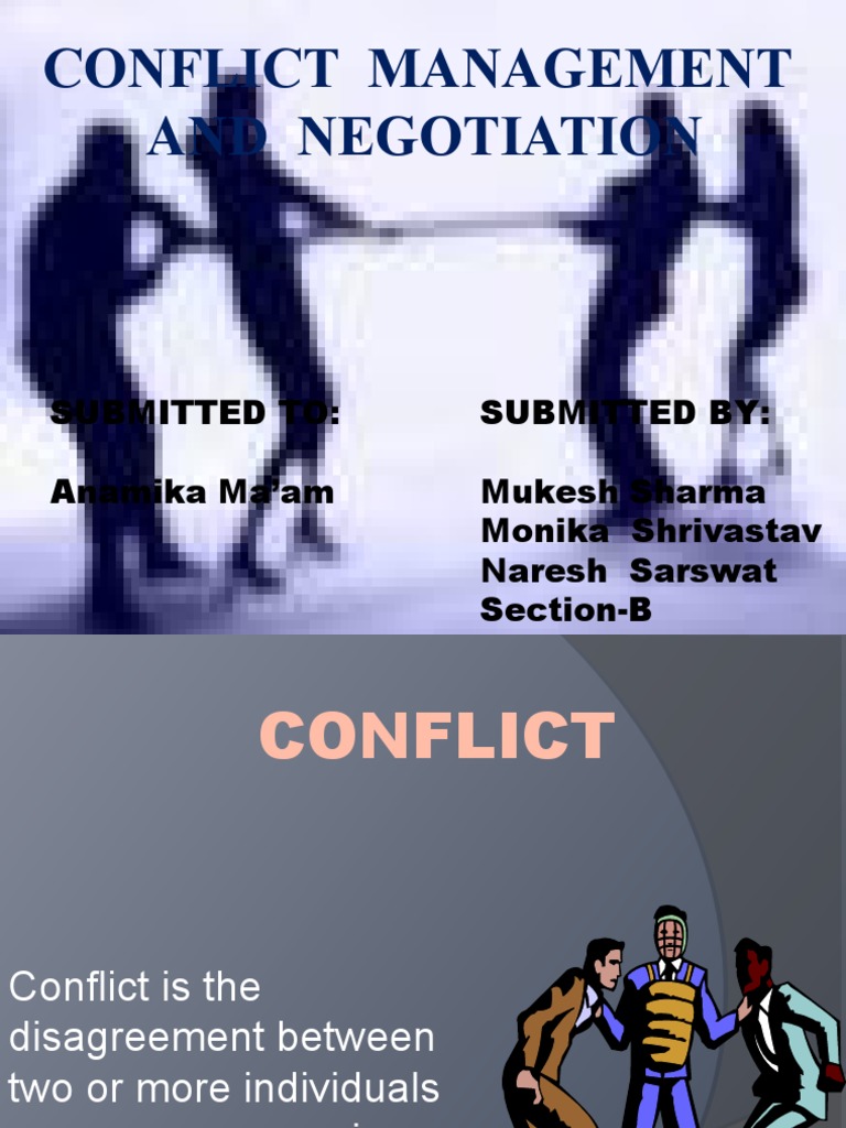 Conflict Management and Negotiation Guide | PDF | Negotiation ...