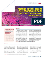 Factores Críticos de Éxito en El Comercio Digital de Las Pymes Exportadoras Costarricenses