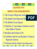 Chapter Two Simple Linear Regression