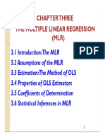 Chapter Three Chapter Three The Multiple Linear Regression (MLR)