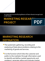 Marketing Research Project Nupur