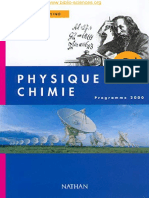 Livre de Physique Et Chimie - Seconde - Collection Tomasino Nathan - Ancien Programme Francais