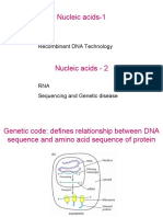 Nucleic Acids-1: DNA Recombinant DNA Technology