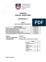 Halal Auditing Assignment 3: Analysis of Alcohol Usage in Products