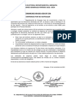 Comunicado N°009 Dispensas Por No Sufragar