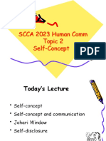 SCCA 2023 Human Comm Topic 2 Self-Concept