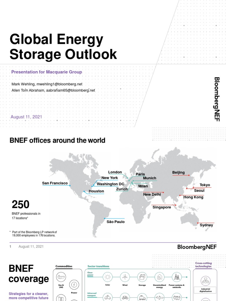 2021-08-11 - BloombergNEF Energy Storage - Macquarie Securities | PDF ...
