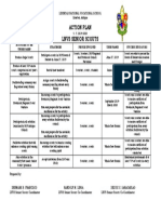 Action Plan Lnvs Senior Scouts: Libertad National Vocational School