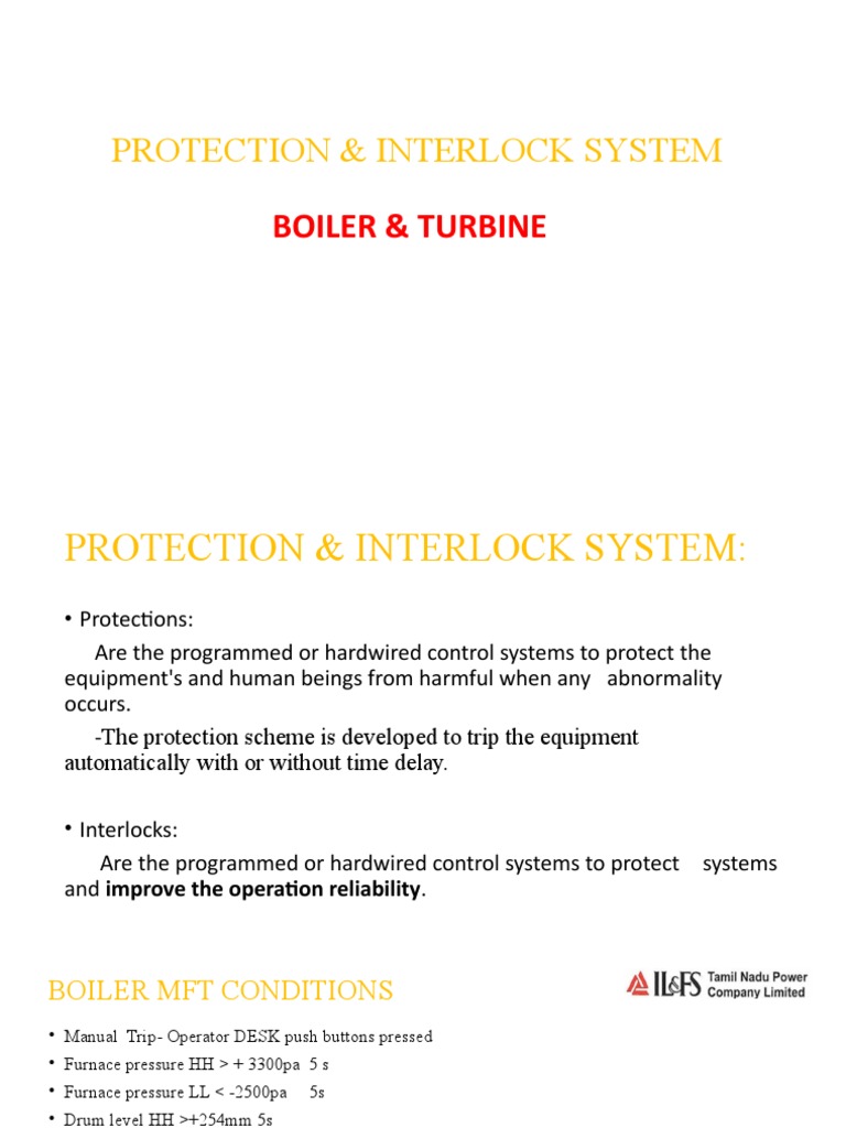 Boiler and Turbine Interlock Systems | PDF | Boiler | Furnace