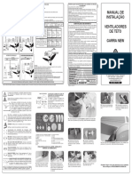 Manual Ventidelta Ventilador de Teto New