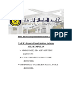KOM 4173 Management Information System: Ajmal Haziq Bin Alif Aizuddin Asfa Syahmi Bin Ahmad Pekri
