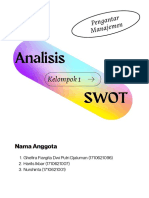 Kelompok 1 - Bisnis Digital C - Analisis SWOT