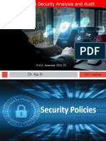 5-Security Policies-16!08!2021 (16-Aug-2021) Material I 16-Aug-2021 05 Security Policies