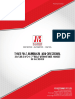 Three Pole, Numerical, NON-DIRECTIONAL: 3 O/C OR 2 O/C+1 E/F Relay Without Inst. Highset