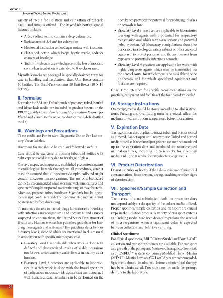 Manual of Microbiological Culture Media 11 PDF Public Health
