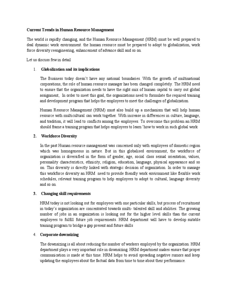 HRM Trends for Global Leaders | PDF | Human Resource Management ...