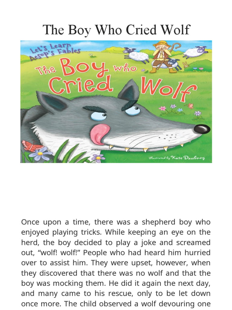 The Boy Who Cried Wolf PDF