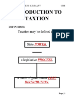 Introduction To Taxtion: Taxation May Be Defined As A