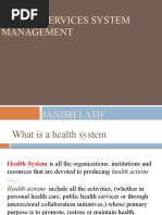 Health Services System Management