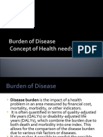 Burden of Disease