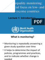 10 - WHO - Health Inequality Monitoring